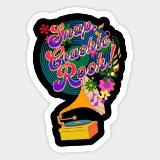 Snap Crackle Rock! Sticker